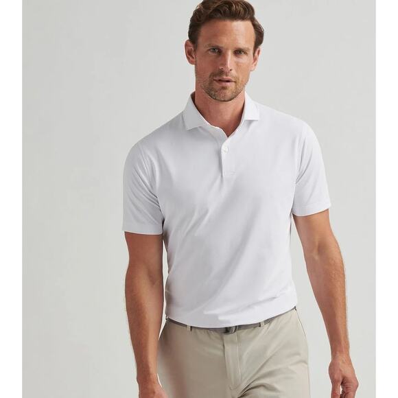 Peter Millar Size XXL Soul Performance Mesh Polo, White, NWT, $105 - Picture 2 of 6